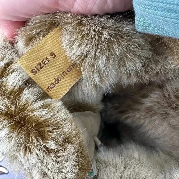 Sam Edelman boots size 9 multicolored wool suede knee high bohemian boho tribal - Picture 11 of 14